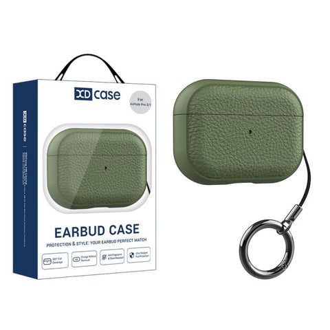 XDcase Lychee Texture TPU Earbuds Case with Buckle, For AirPods 5 / 4, For AirPods Pro 3, For AirPods Pro 2 / 1