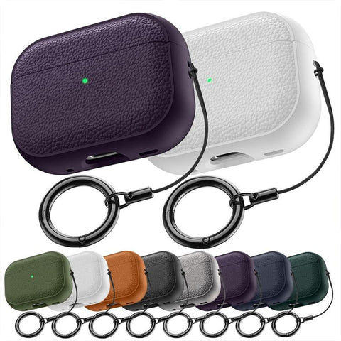 XDcase Lychee Texture TPU Earbuds Case with Buckle, For AirPods 5 / 4, For AirPods Pro 3, For AirPods Pro 2 / 1