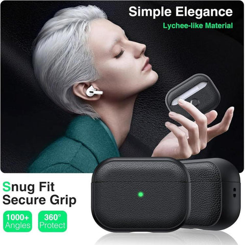 XDcase Lychee Texture TPU Earbuds Case with Buckle, For AirPods 5 / 4, For AirPods Pro 3, For AirPods Pro 2 / 1