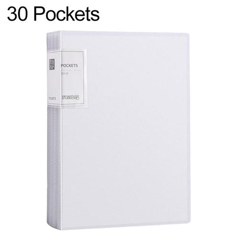 A4 Translucent Inner Pocket Document Storage Folder, 20 Pockets, 30 Pockets, 40 Pockets, 60 Pockets, 100 Pockets