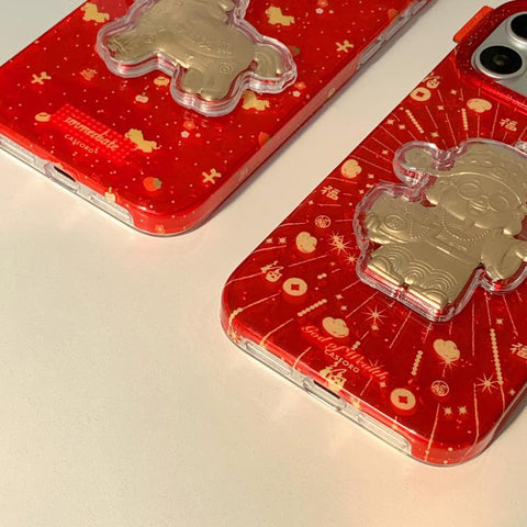 Chinese New Year Traditional Auspicious Motifs PC + TPU Phone Case, For iPhone 18 Pro / 17 Pro, For iPhone 18 Pro Max / 17 Pro Max