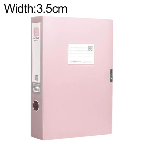 PP Thickened A4 Foldable File Storage Box, 2.0cm, 3.5cm, 5.5cm, 7.5cm