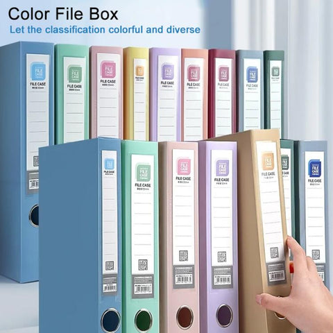 PP Thickened A4 Foldable File Storage Box, 2.0cm, 3.5cm, 5.5cm, 7.5cm