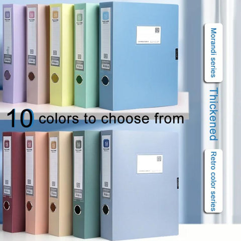 PP Thickened A4 Foldable File Storage Box, 2.0cm, 3.5cm, 5.5cm, 7.5cm