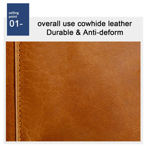 Men RFID Top-grain Cowhide Wallet