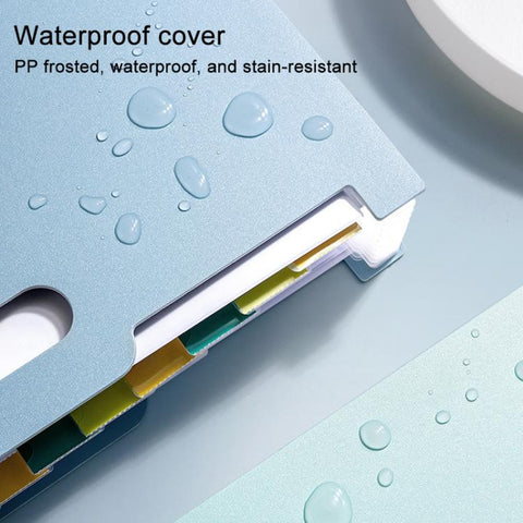 A4 Portable Multiple Compartments File Folder with Index Tabs