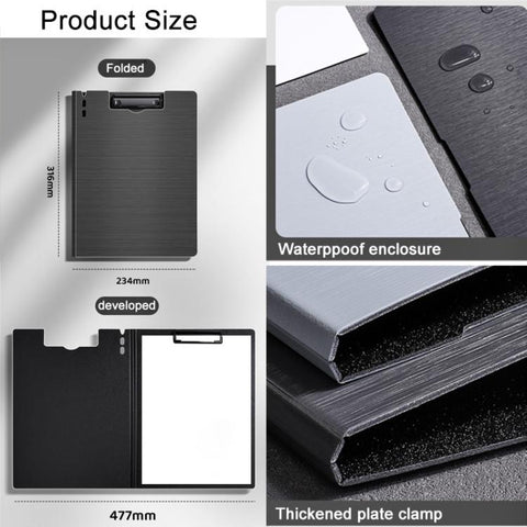 A4 Horizontal Foldable File Board, Horizontal (Black), Horizontal (Dark Blue), Horizontal (Light Grey), Horizontal (Dark Green)