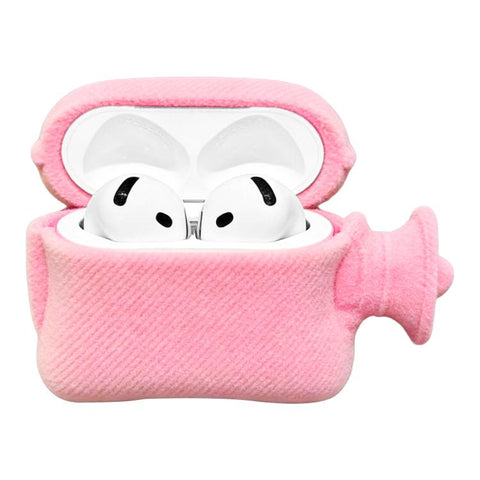 Hand Warmer Plush Earphone Protective Case with Keychain, For AirPods 5 / 4, For AirPods Pro 3, For AirPods Pro 2, For AirPods 3, For AirPods Pro