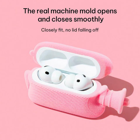 Hand Warmer Plush Earphone Protective Case with Keychain, For AirPods 5 / 4, For AirPods Pro 3, For AirPods Pro 2, For AirPods 3, For AirPods Pro