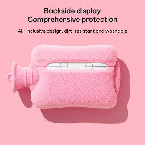 Hand Warmer Plush Earphone Protective Case with Keychain, For AirPods 5 / 4, For AirPods Pro 3, For AirPods Pro 2, For AirPods 3, For AirPods Pro