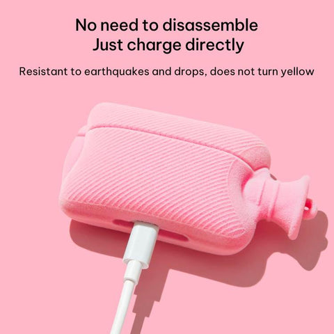 Hand Warmer Plush Earphone Protective Case with Keychain, For AirPods 5 / 4, For AirPods Pro 3, For AirPods Pro 2, For AirPods 3, For AirPods Pro