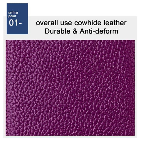 Simple RFID Genuine Leather Mini Wallet