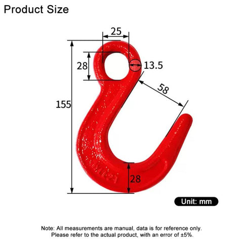 Alloy Steel Clevis Hook Lifting Sling Tool, 2T Load Large Opening Lifting Hook, 3.2T Load Large Opening Lifting Hook, 3.8T Load Large Opening Lifting Hook, 5.4T Load Large Opening Lifting Hook, 8T Load Large Opening Lifting Hook                        ...