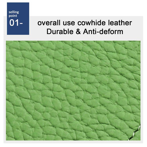 KB28 RFID Anti-theft Genuine Leather Zipper Coin Purse