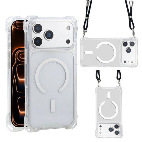 XDcase Four-Corner Hole Shockproof Magnetic Phone Case, Lanyard Not Included, For iPhone 18 Pro / 17 Pro, For iPhone 18 Pro Max / 17 Pro Max, For iPhone 17, For iPhone Air