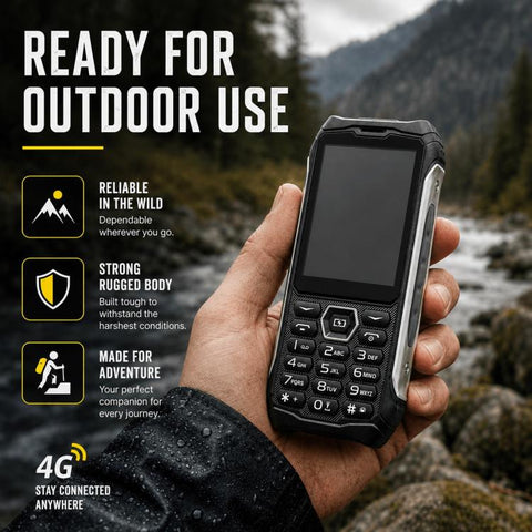 HP336 4G IP68 Rugged Phone, 3.5 inch, 4500mAh Battery, Network: 4G, BT, FM, SOS, Torch, EU Plug, US Plug, UK Plug, AU Plug