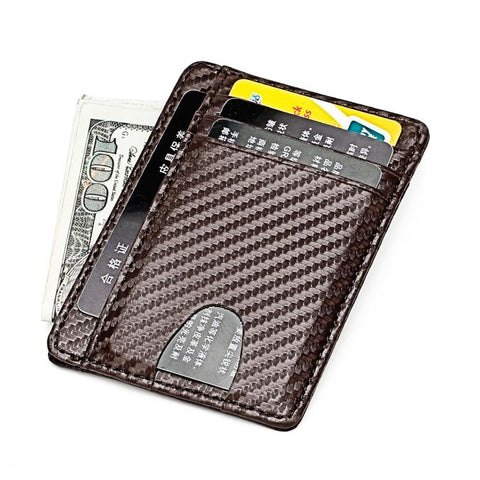 KB197 Carbon Fiber RFID Anti-theft Fashion Card Bag