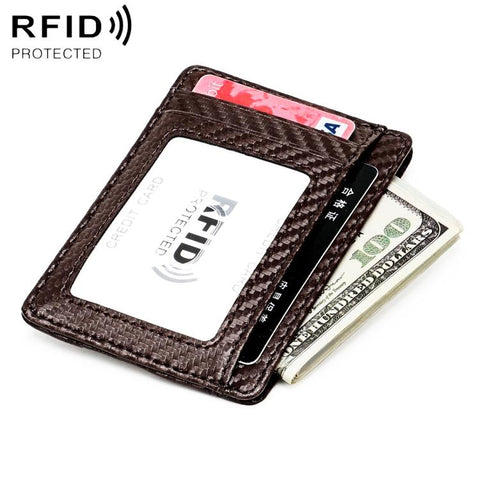 KB197 Carbon Fiber RFID Anti-theft Fashion Card Bag