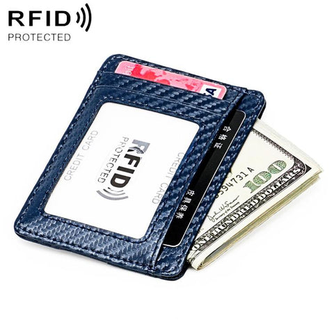 KB197 Carbon Fiber RFID Anti-theft Fashion Card Bag