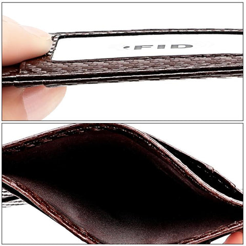 KB197 Carbon Fiber RFID Anti-theft Fashion Card Bag