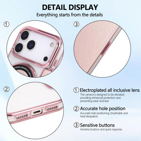 Ultra-thin Magnetic Plating Vegan Leather Phone Case, For iPhone 18 Pro / 17 Pro, For iPhone 18 Pro Max / 17 Pro Max, For iPhone 17, For iPhone Air, For iPhone 16e, For iPhone 16 Pro Max