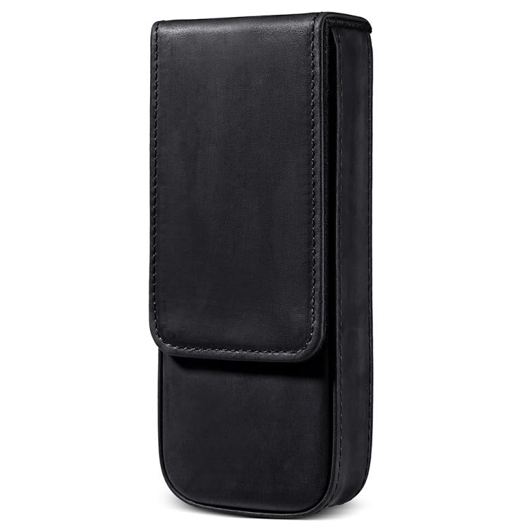 Crazy Horse Leather Magnetic Drawer Style Three Pieces Pencil Case