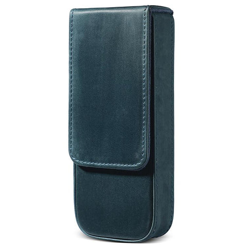 Crazy Horse Leather Magnetic Drawer Style Three Pieces Pencil Case
