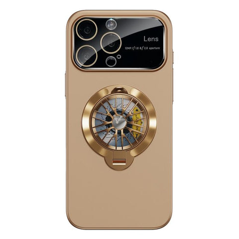 Glaze PC Camera Window Gyro Kickstand Magnetic Phone Case, For iPhone 16 Plus, For iPhone 16, For iPhone 15 Pro Max, For iPhone 15 Pro, For iPhone 15 Plus, For iPhone 15