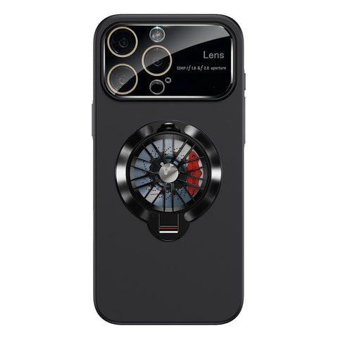 Glaze PC Camera Window Gyro Kickstand Magnetic Phone Case, For iPhone 16 Plus, For iPhone 16, For iPhone 15 Pro Max, For iPhone 15 Pro, For iPhone 15 Plus, For iPhone 15