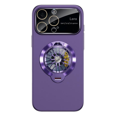 Glaze PC Camera Window Gyro Kickstand Magnetic Phone Case, For iPhone 16 Plus, For iPhone 16, For iPhone 15 Pro Max, For iPhone 15 Pro, For iPhone 15 Plus, For iPhone 15