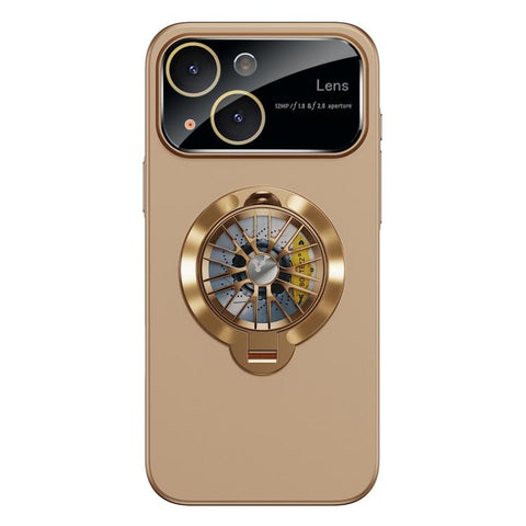 Glaze PC Camera Window Gyro Kickstand Magnetic Phone Case, For iPhone 16 Plus, For iPhone 16, For iPhone 15 Pro Max, For iPhone 15 Pro, For iPhone 15 Plus, For iPhone 15