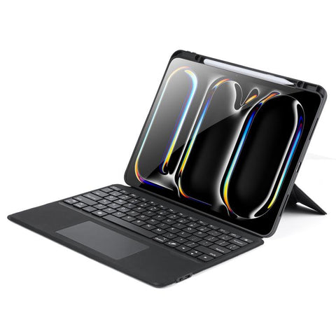 DUX DUCIS DK Series Backlight Magnetic Wireless Keyboard Vegan Leather Tablet Case, For iPad Pro 13 2025 / 2024, For iPad Pro 11 2025 / 2024, For iPad 2025 / 2022, For iPad Air 11 2025 / 2024, For iPad Air 13 2025 / 2024                                ...