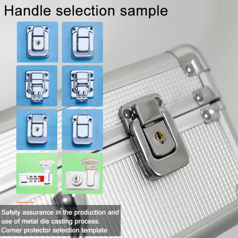 Aluminum Alloy Portable Toolbox with Buckle Lock