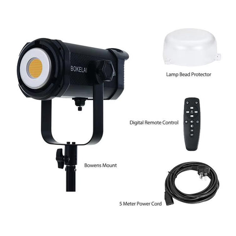 BOKELAI BK-300Bi 300W 2700K-6500K Dual Color Temperature LED Video Fill Light with Remote Control, US Plug, EU Plug, UK Plug