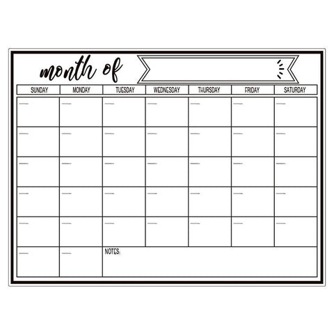 Monthly Plan Magnetic Refrigerator Message Board, 21x28cm, 42x29.7cm