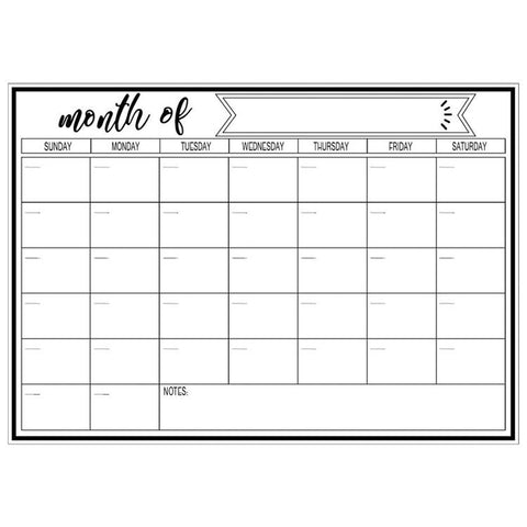 Monthly Plan Magnetic Refrigerator Message Board, 21x28cm, 42x29.7cm