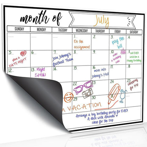 Monthly Plan Magnetic Refrigerator Message Board, 21x28cm, 42x29.7cm
