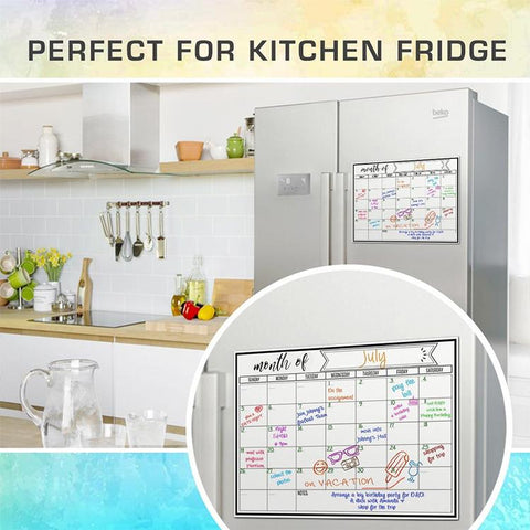 Monthly Plan Magnetic Refrigerator Message Board, 21x28cm, 42x29.7cm