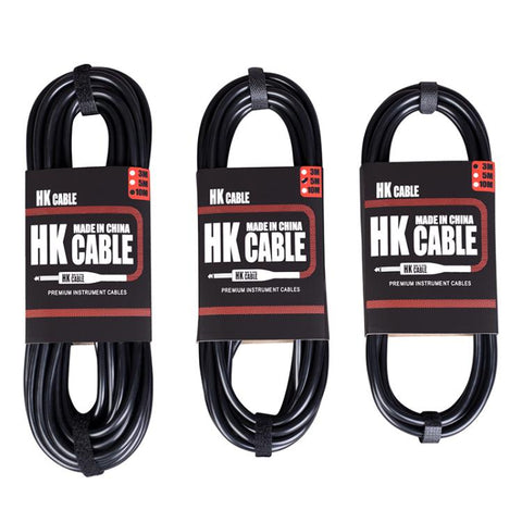 6.35mm Plug Straight to Elbow Electric Guitar Audio Cable, 3m, 5m, 10m