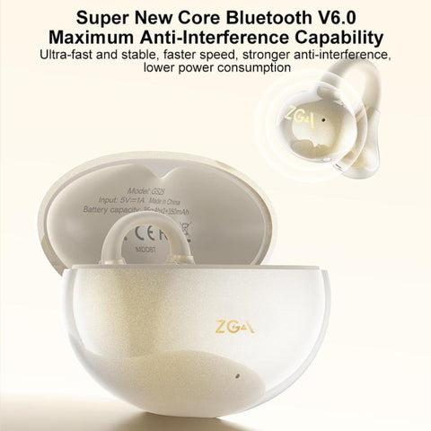 ZGA GS25 Ear Clip Wireless Bluetooth Earphones, GS25