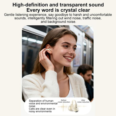ZGA GS25 Ear Clip Wireless Bluetooth Earphones, GS25