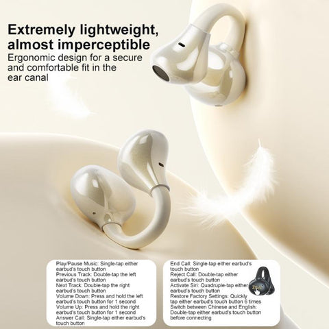 ZGA GS25 Ear Clip Wireless Bluetooth Earphones, GS25