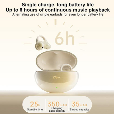 ZGA GS25 Ear Clip Wireless Bluetooth Earphones, GS25