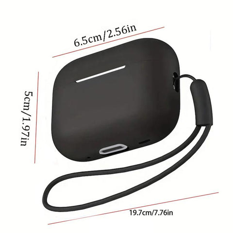 Silicone Earbud Protective Case with Lanyard, For AirPods Pro 3