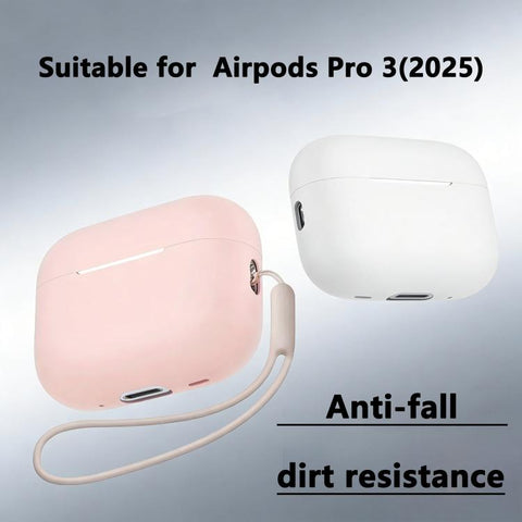 Silicone Earbud Protective Case with Lanyard, For AirPods Pro 3