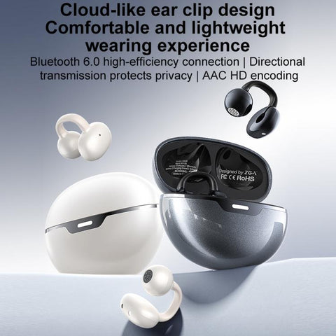 ZGA GS28 Ear Clip Wireless Bluetooth Earphones with Indicator Light, GS28