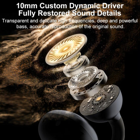 ZGA GS28 Ear Clip Wireless Bluetooth Earphones with Indicator Light, GS28