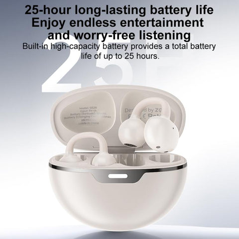 ZGA GS28 Ear Clip Wireless Bluetooth Earphones with Indicator Light, GS28