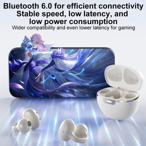 ZGA GS28 Ear Clip Wireless Bluetooth Earphones with Indicator Light, GS28