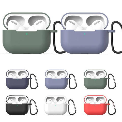 Silicone Earphone Protective Case + Hook + Anti-lost Rope 3 in 1 Set, For AirPods Pro 3